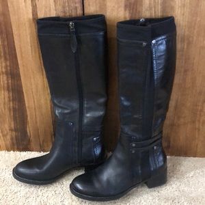 Women’s black calf high boots size 6M